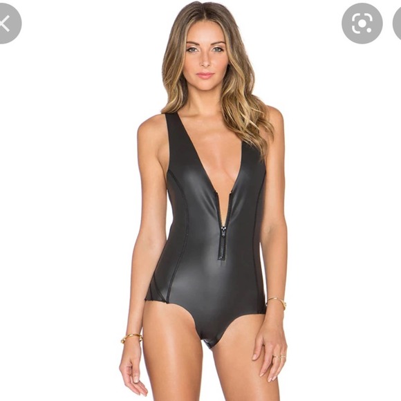 Mikoh Other - MIKOH Kaneohe Neoprene Swimsuit in Neoprene Night Sz S